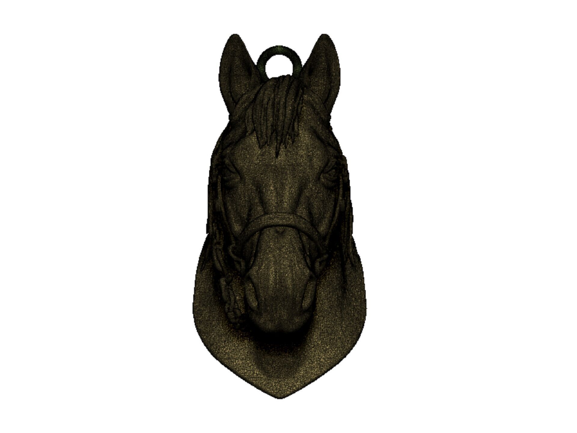 horse head 3D print model_11