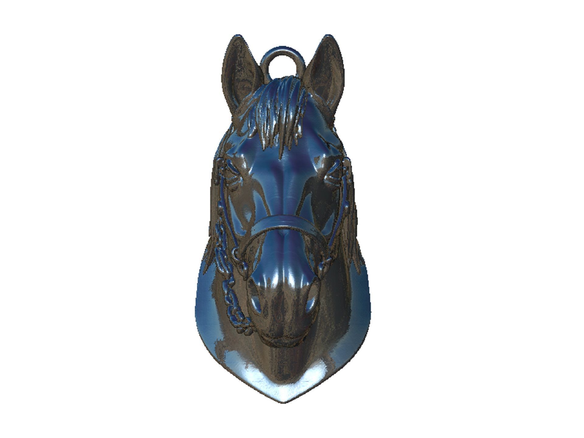 horse head 3D print model_6