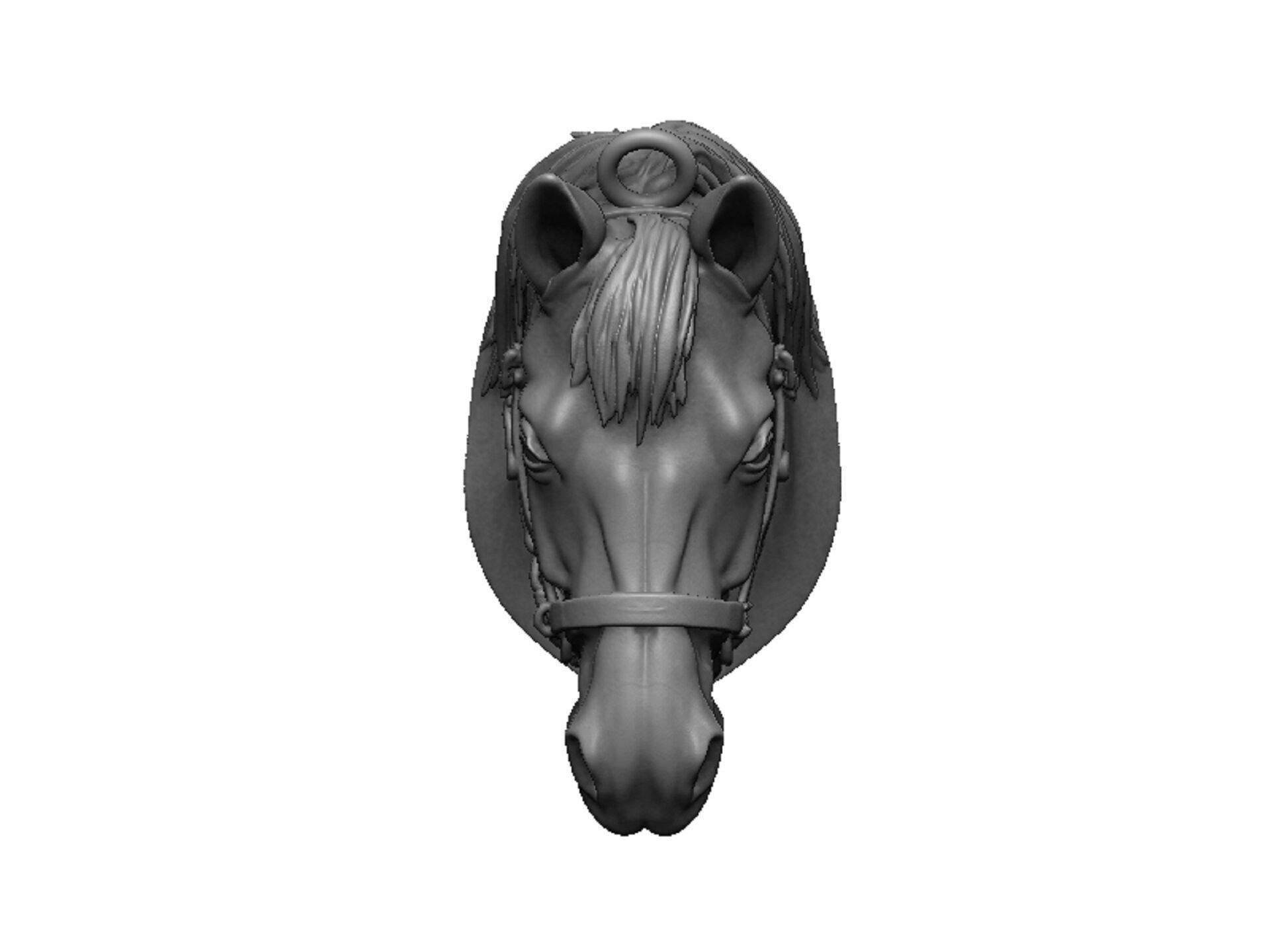 horse head 3D print model_5