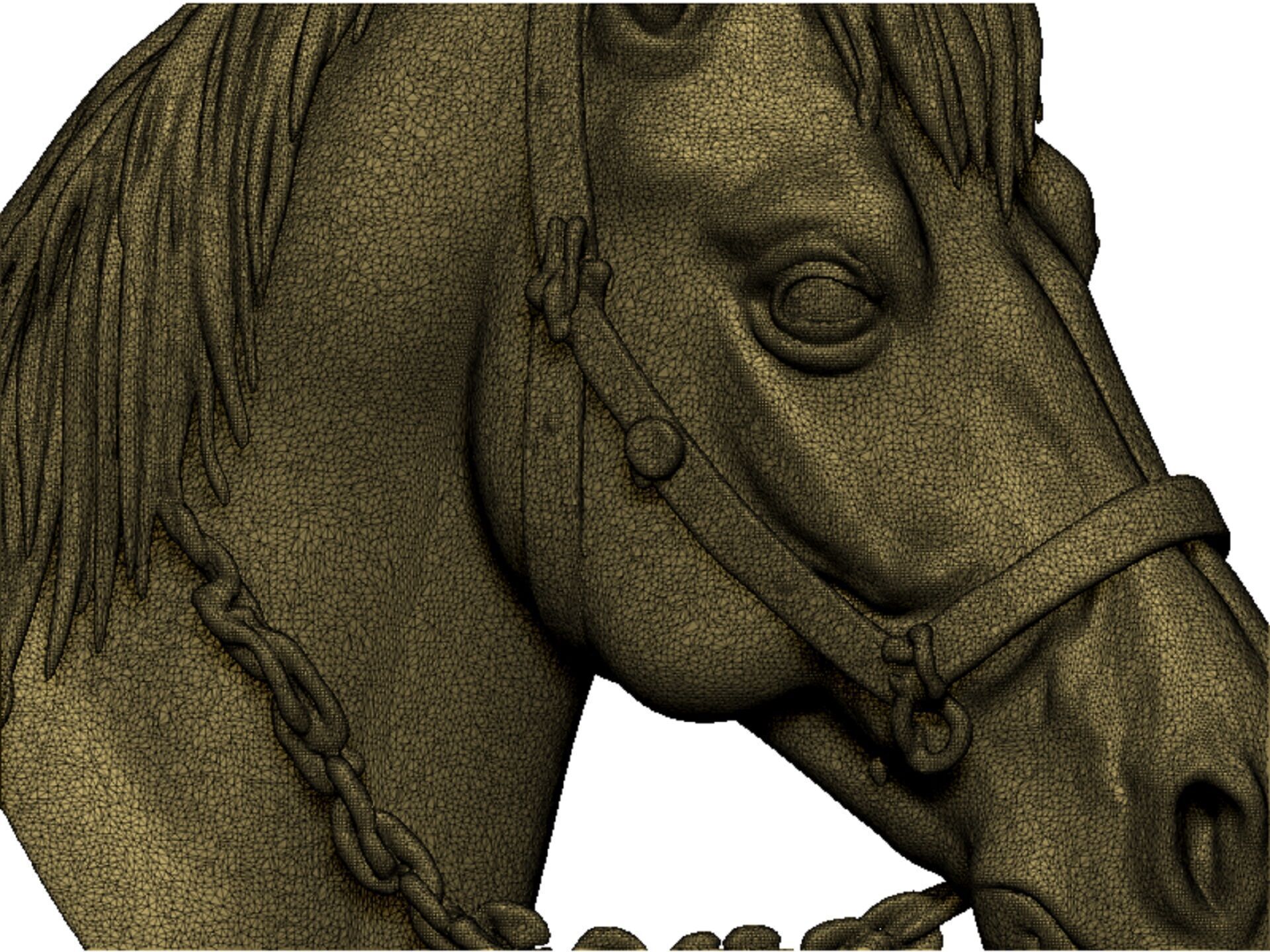 horse head 3D print model_12