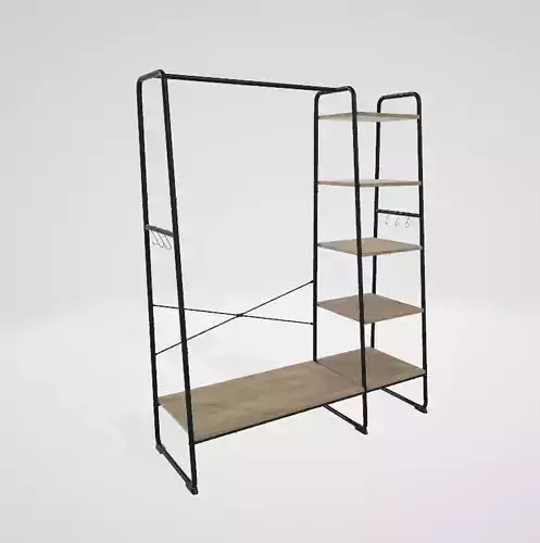 VASAGLE clothes rack Low-poly 3D model