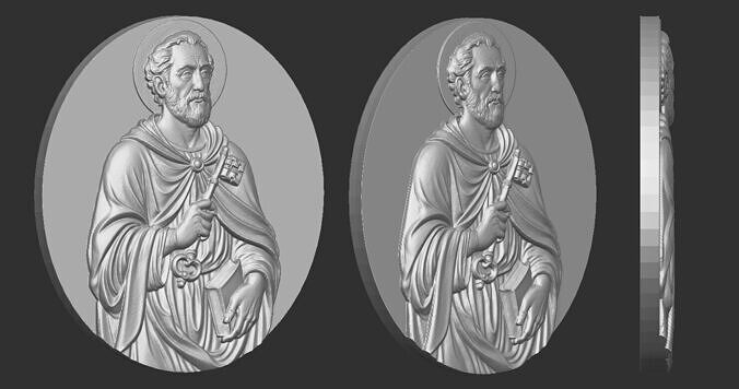 Saint Peter Pendant 3D print model