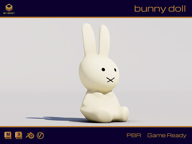 bunny doll 3D model