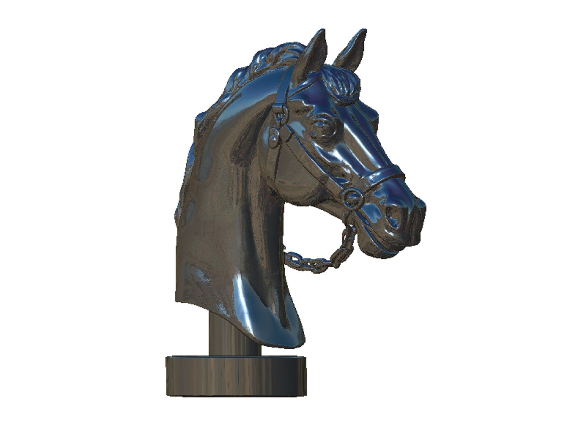 horse head 3D print model_8