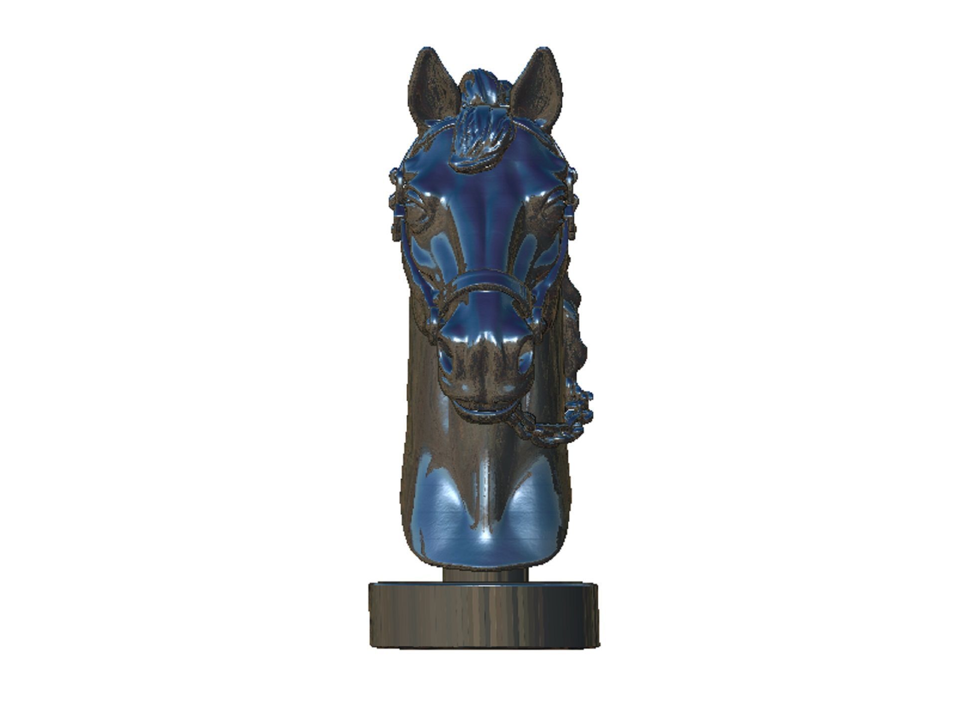 horse head 3D print model_7