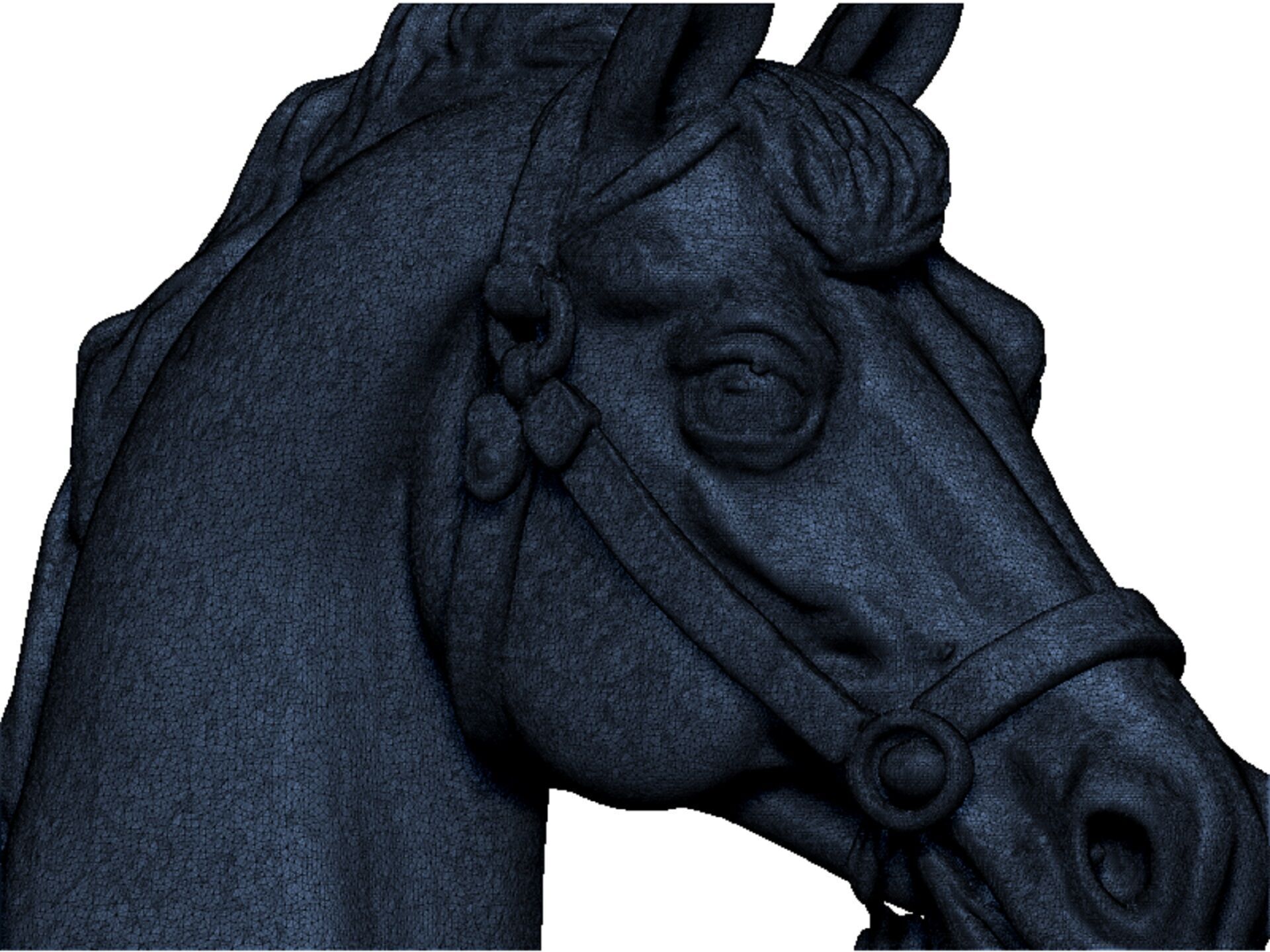 horse head 3D print model_12