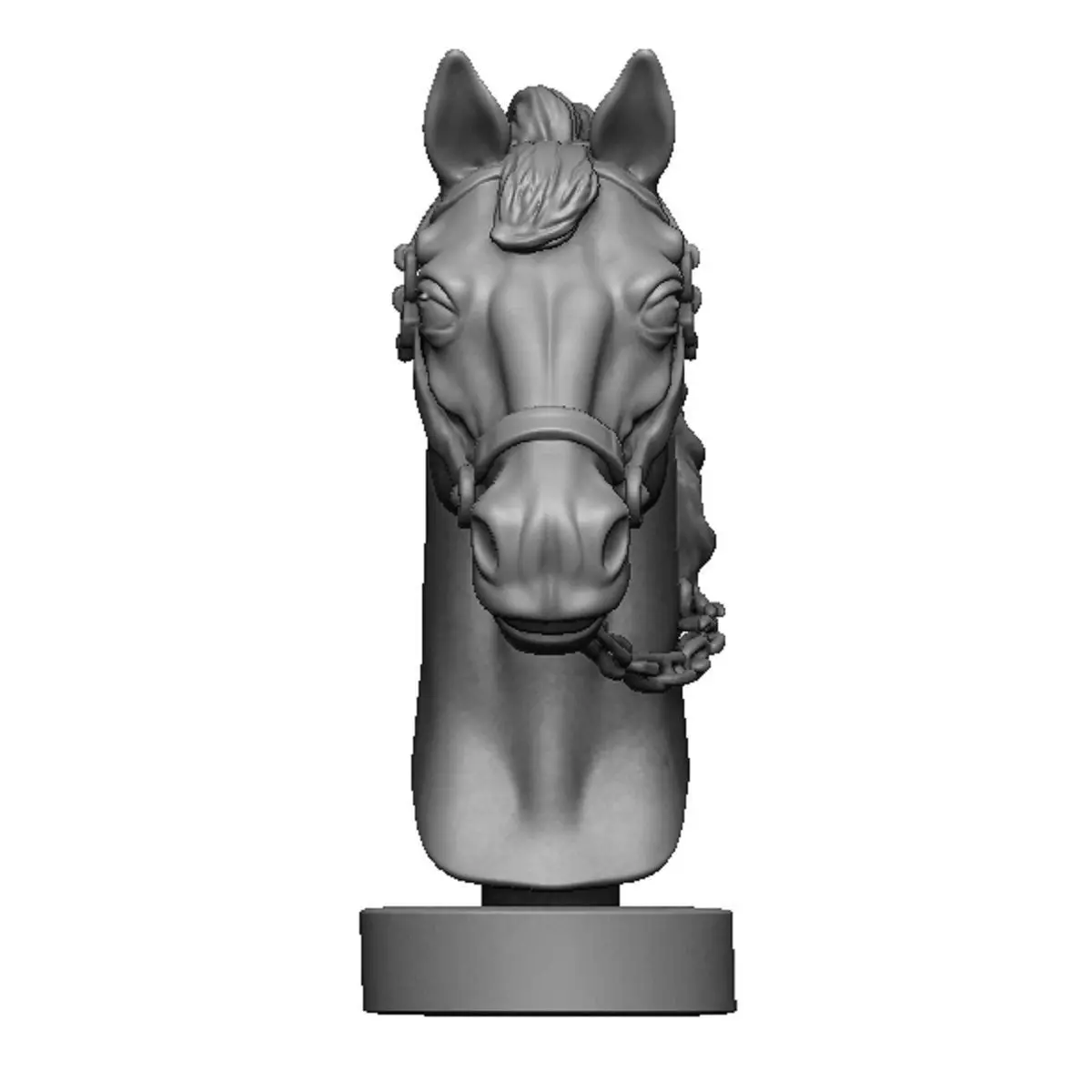 horse head 3D print model_0