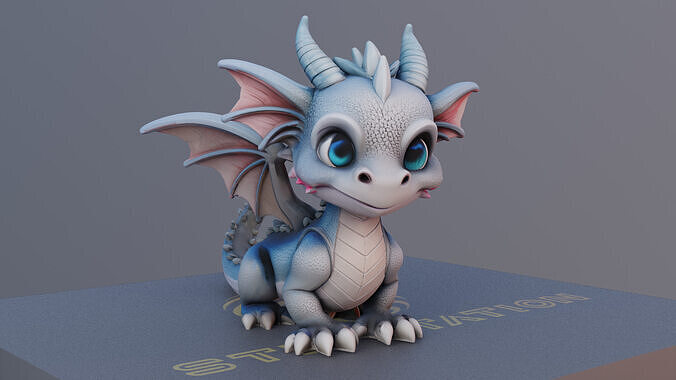 Blazetail 3D Printable Majestic Dragon Model 3D print model