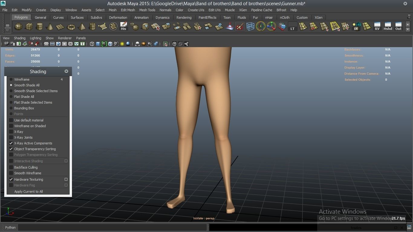 cartoon WW2 Character - Gunner 3D model_49