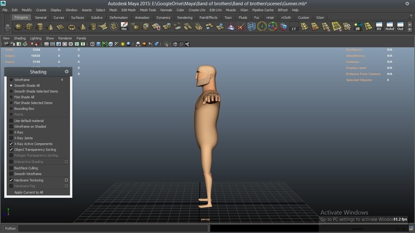 cartoon WW2 Character - Gunner 3D model_11