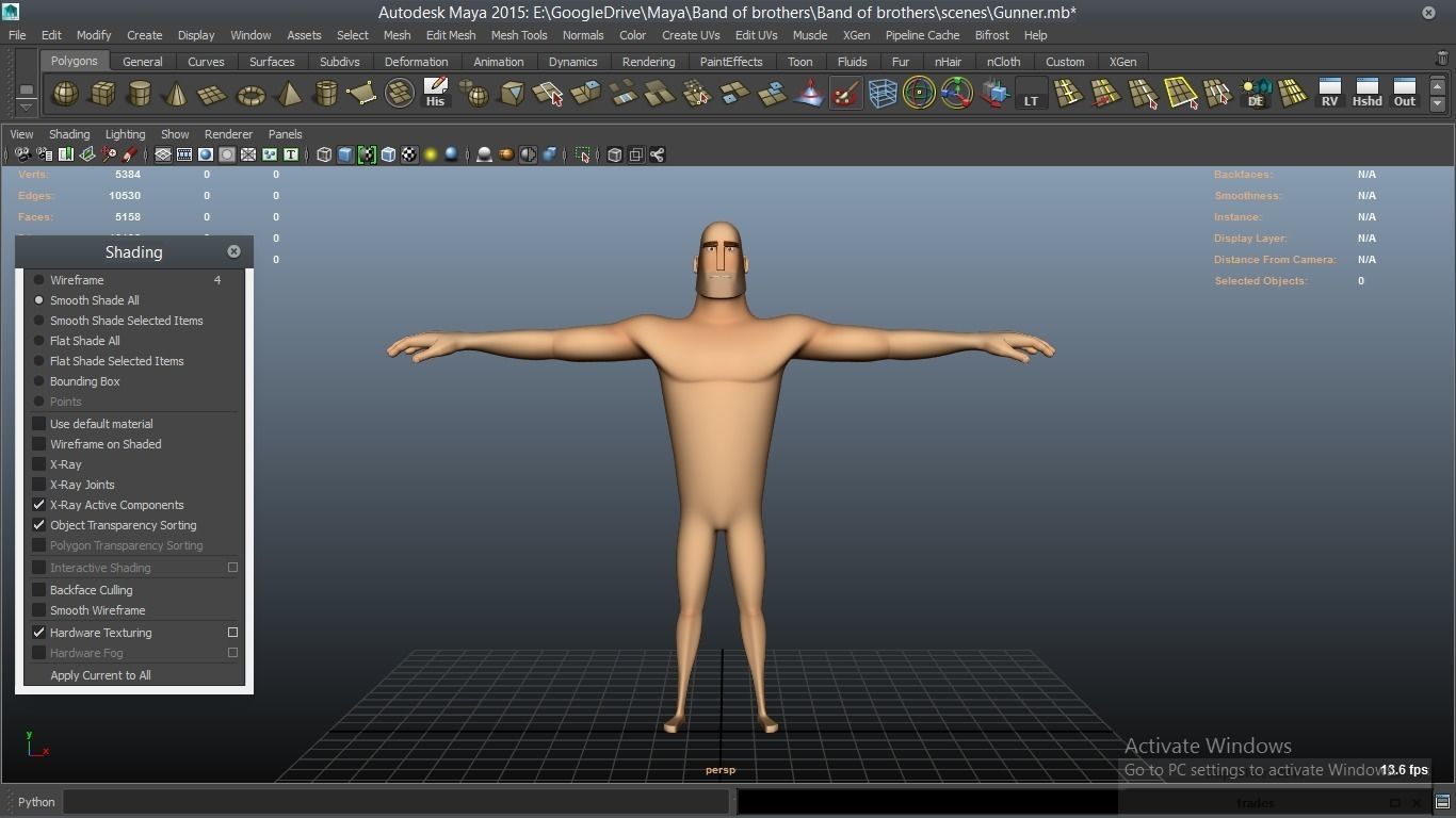 cartoon WW2 Character - Gunner 3D model_9