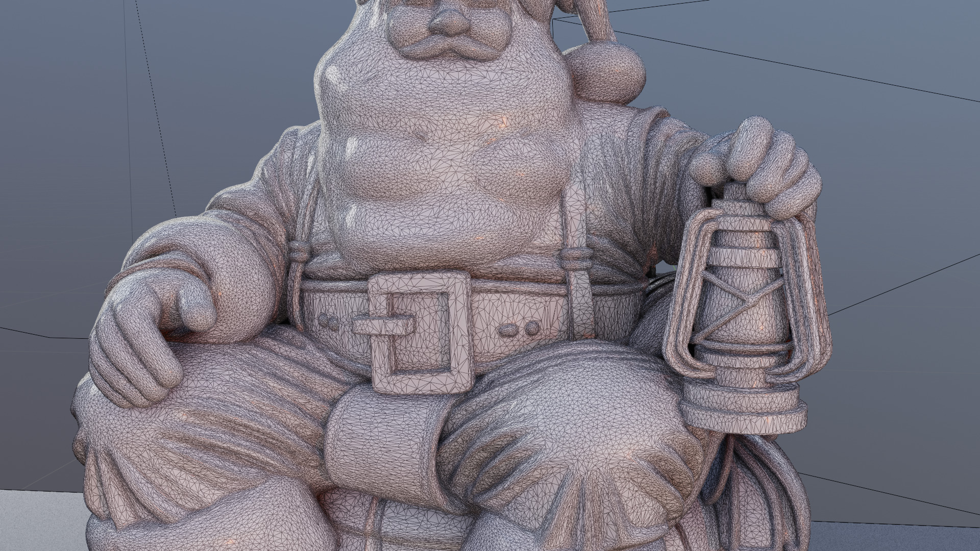 Santas Cozy Lantern 3D Printable Christmas Santa Model 3D print model_3