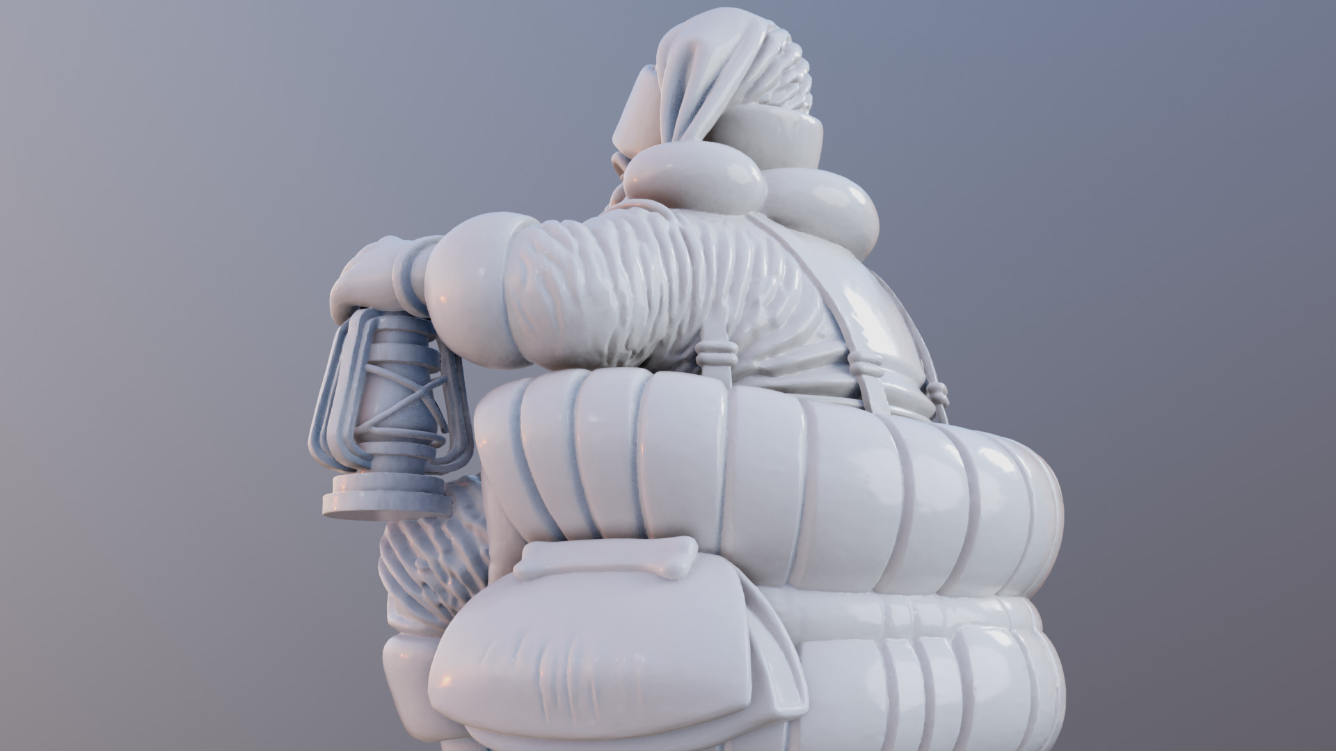 Santas Cozy Lantern 3D Printable Christmas Santa Model 3D print model_11