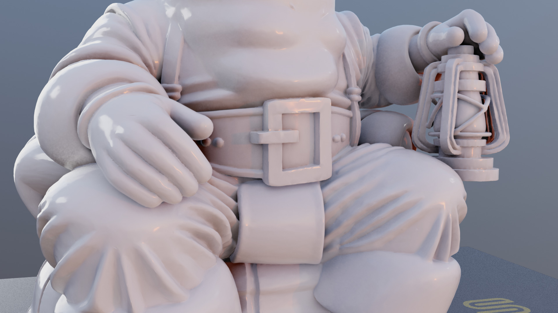 Santas Cozy Lantern 3D Printable Christmas Santa Model 3D print model_9