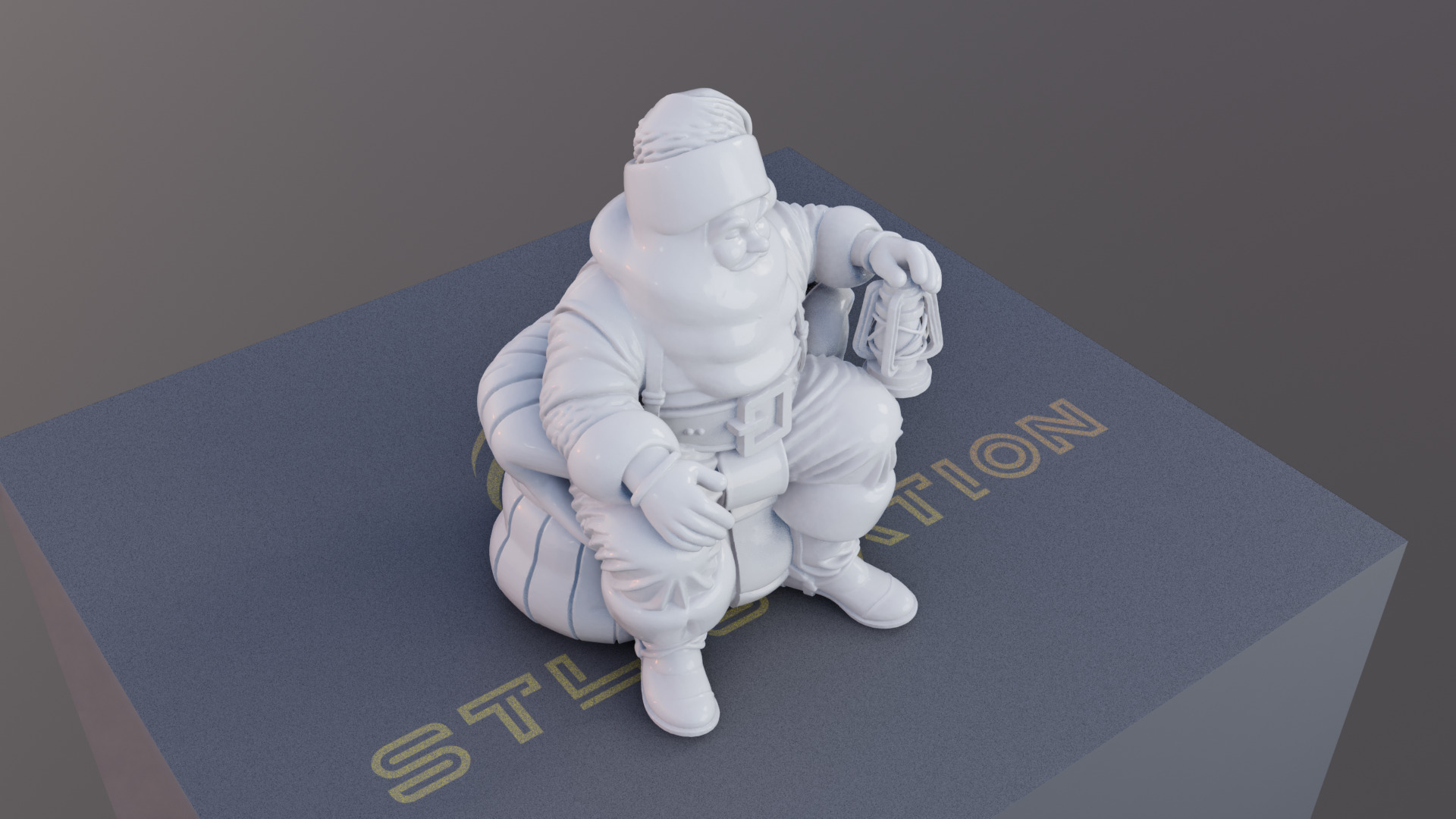 Santas Cozy Lantern 3D Printable Christmas Santa Model 3D print model_12