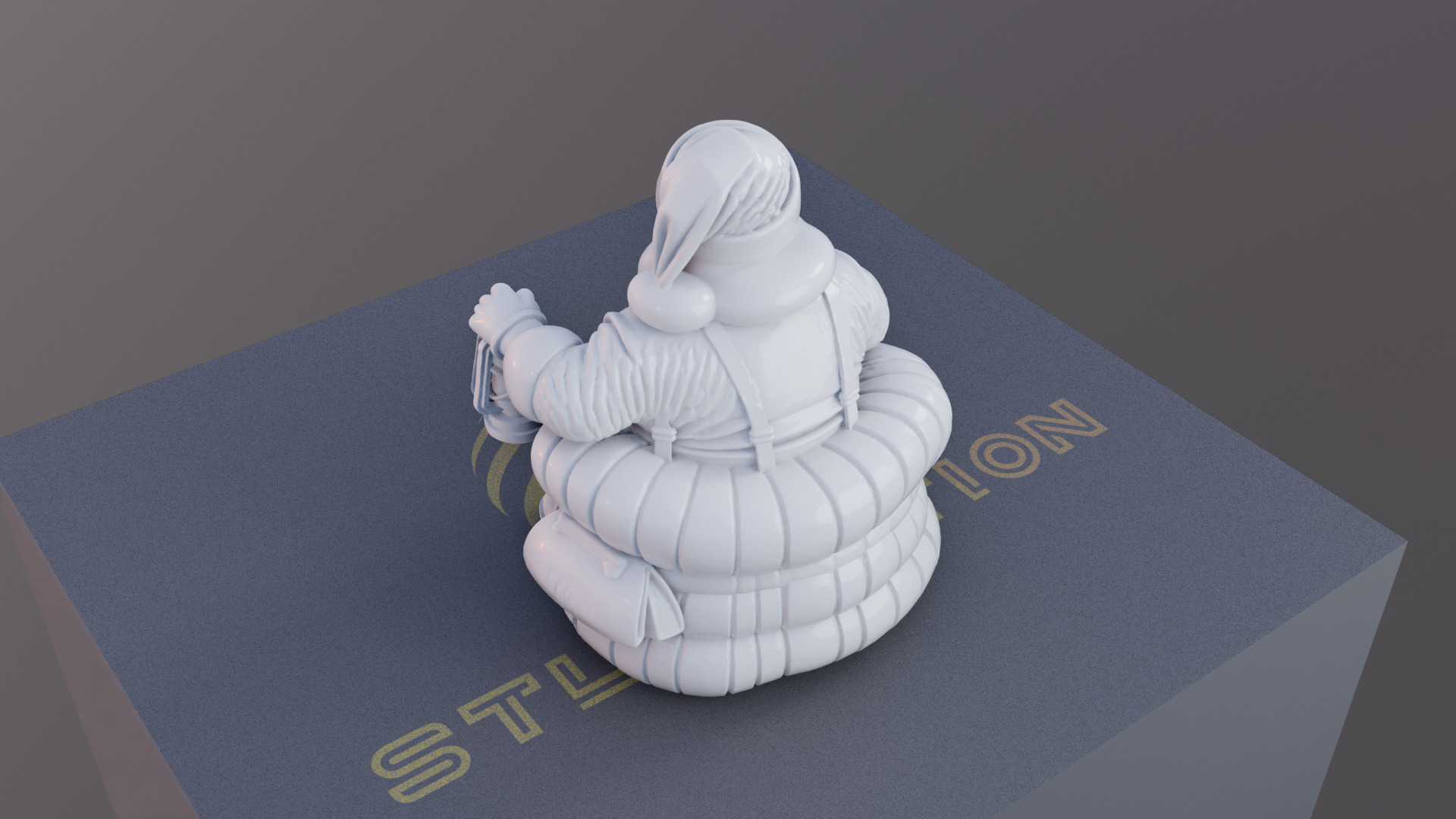 Santas Cozy Lantern 3D Printable Christmas Santa Model 3D print model_2