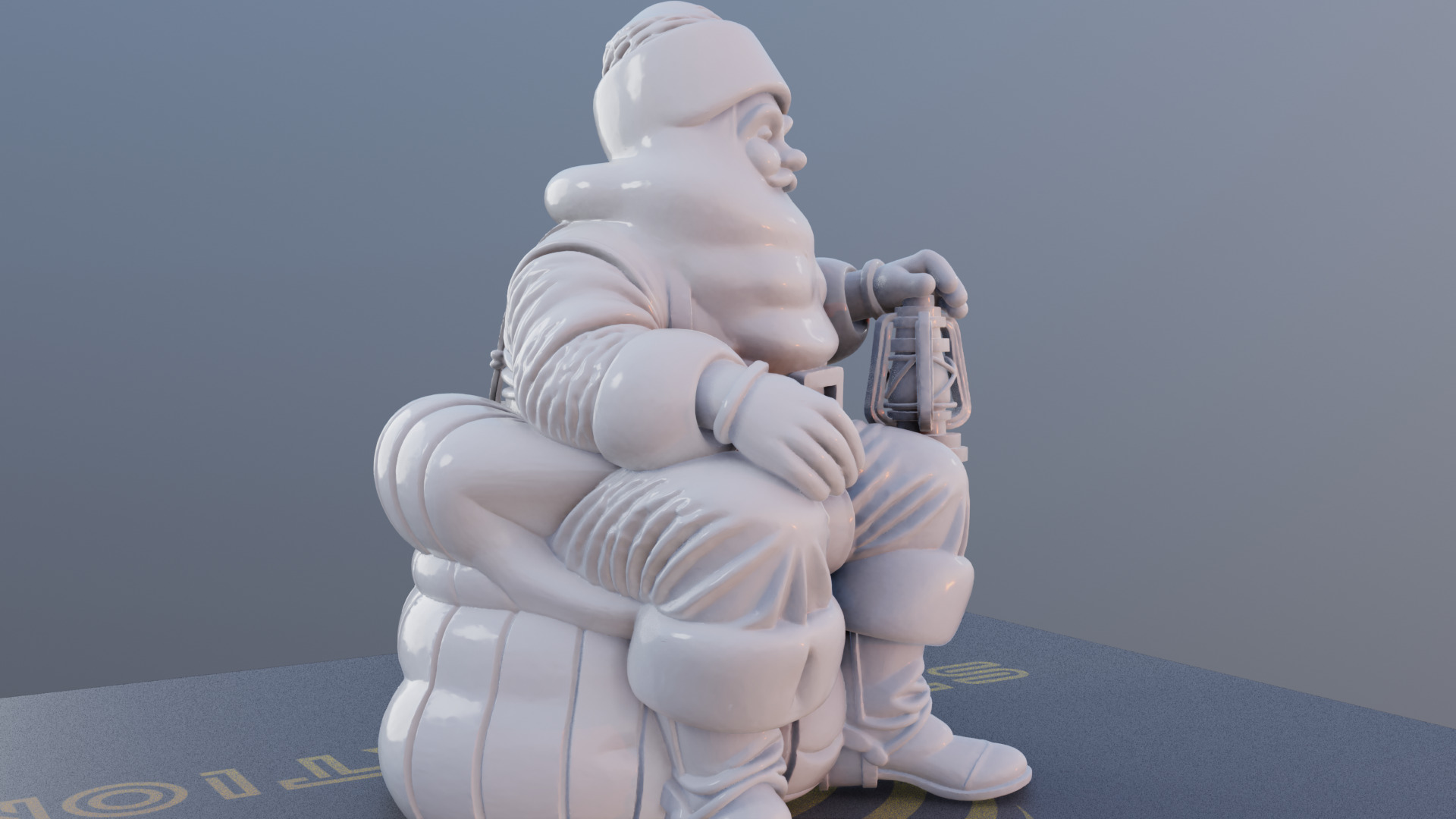 Santas Cozy Lantern 3D Printable Christmas Santa Model 3D print model_7