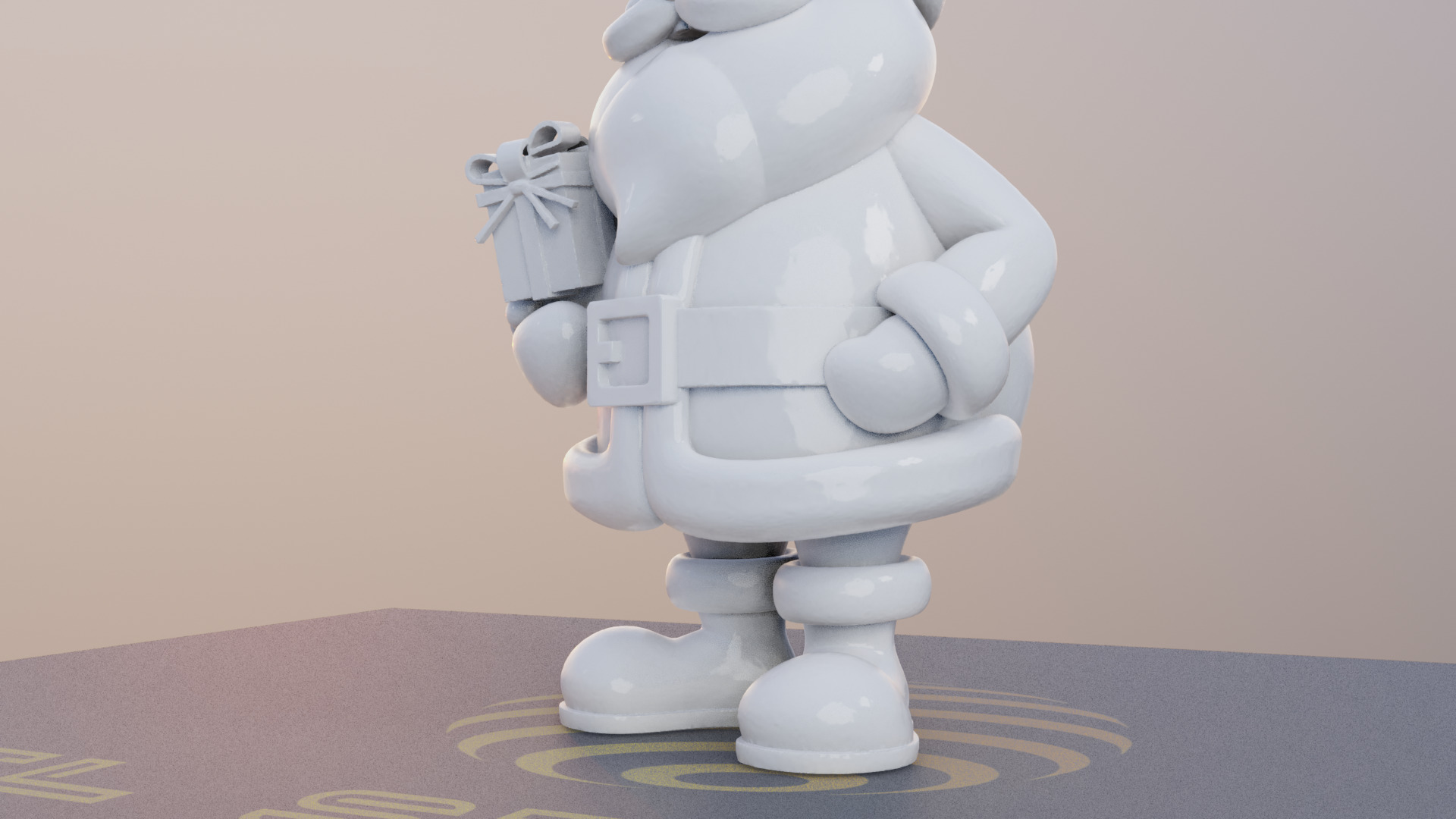 Santa Gift Giver 3D Printable Santa with Present Sack 3D print model_11