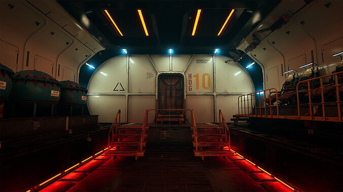 Deep Water Station Low-poly 3D model