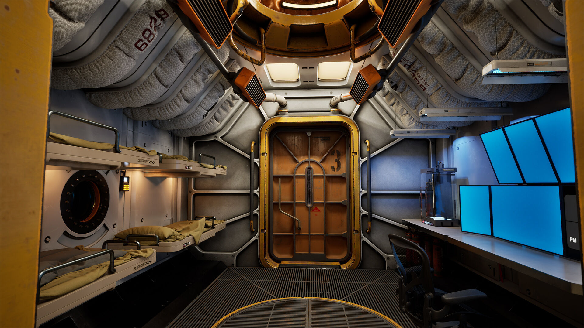 Deep Water Station Low-poly 3D model_15