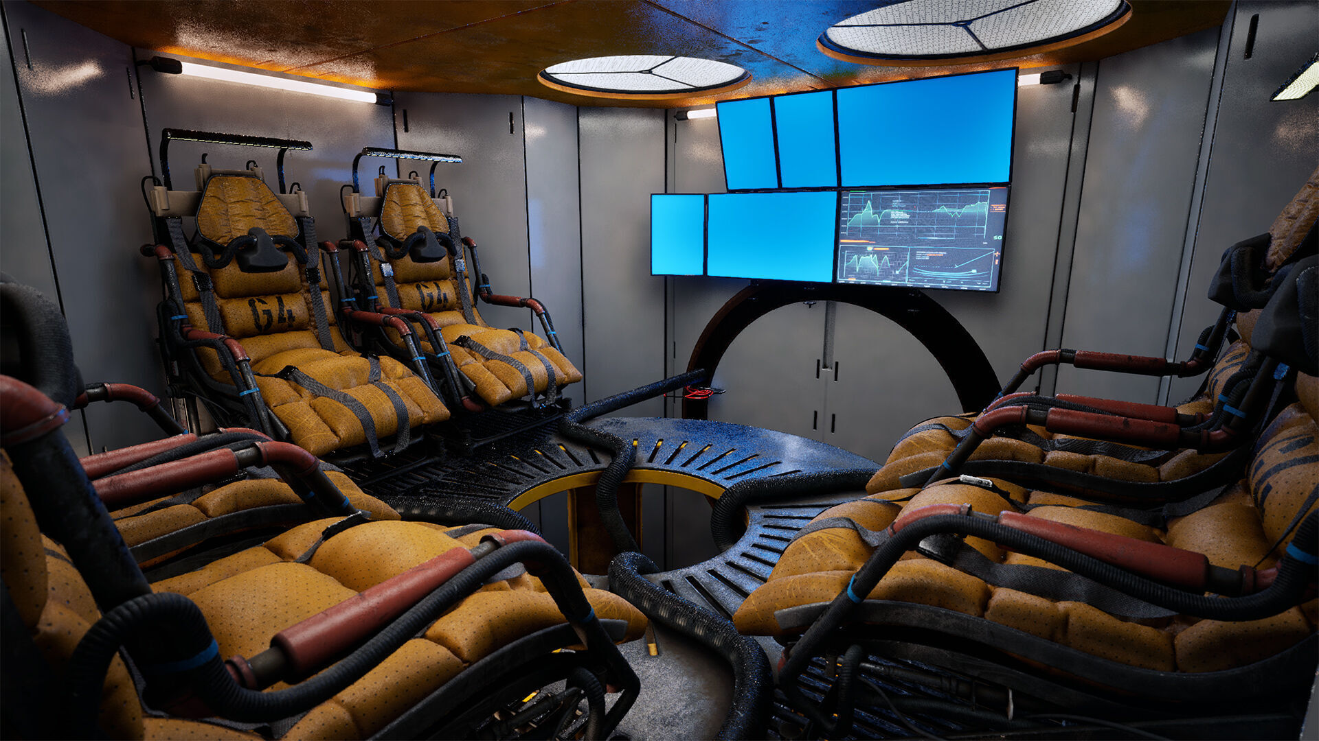 Deep Water Station Low-poly 3D model_22