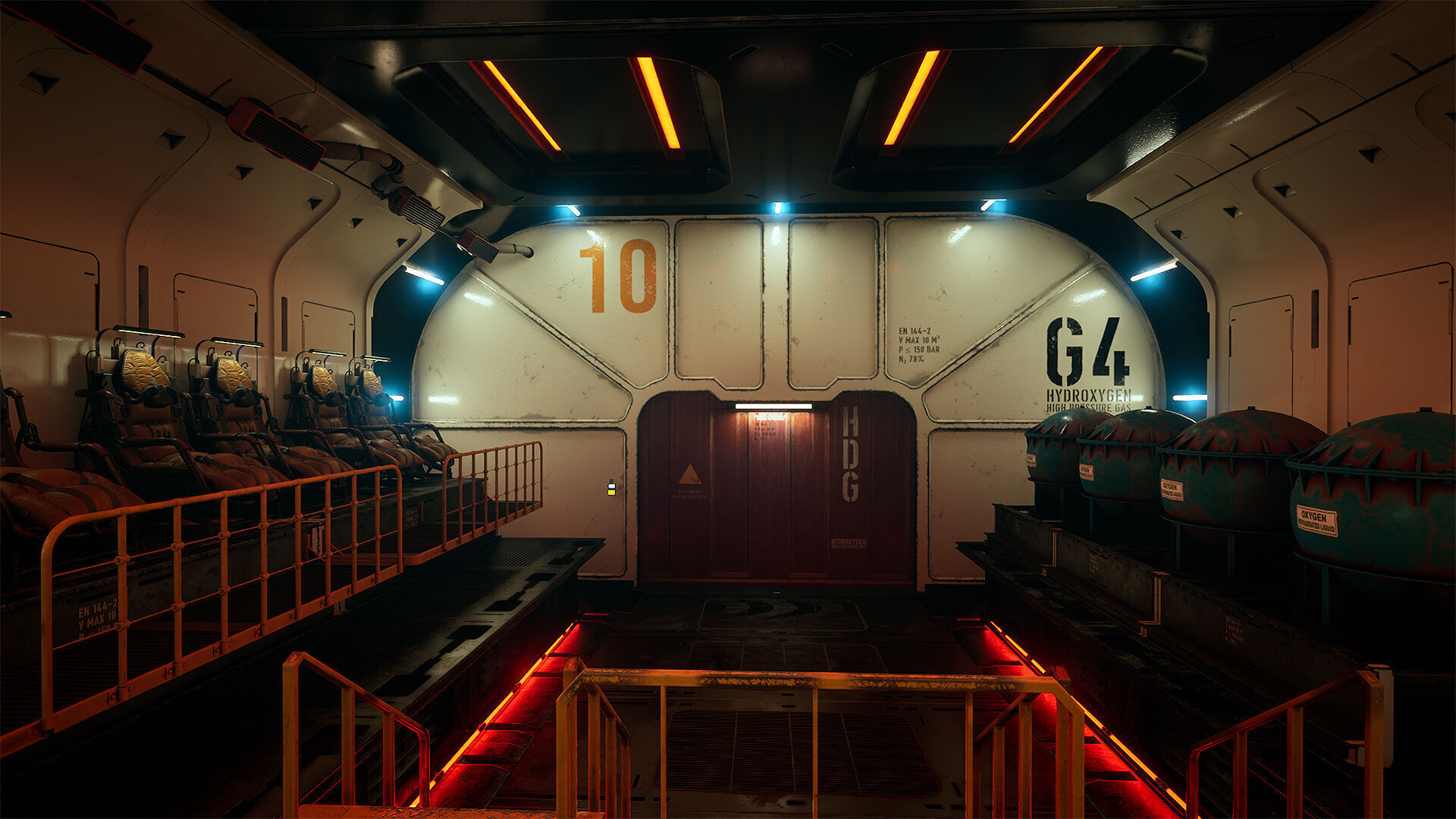 Deep Water Station Low-poly 3D model_11