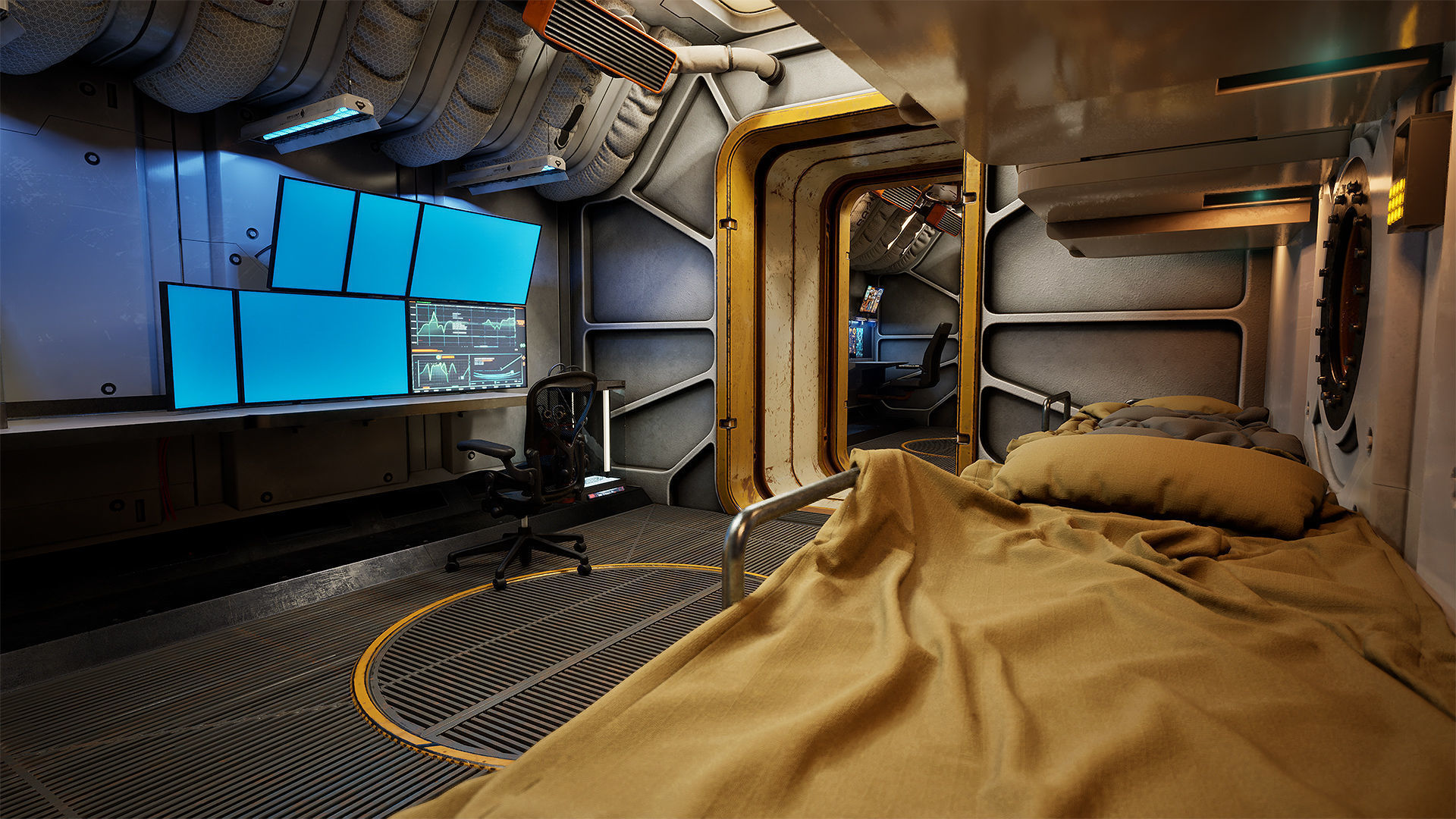 Deep Water Station Low-poly 3D model_16