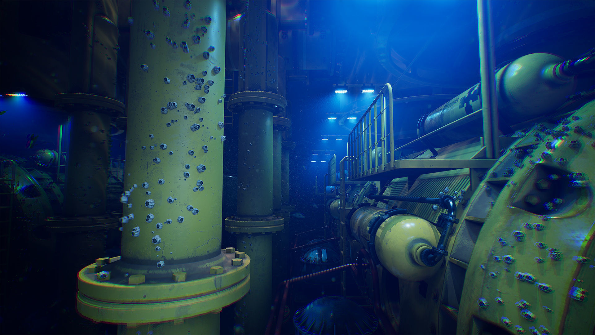 Deep Water Station Low-poly 3D model_13