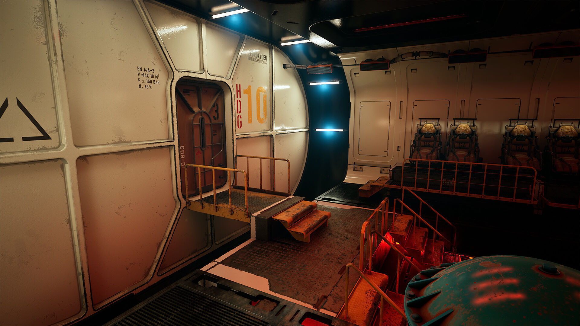 Deep Water Station Low-poly 3D model_4