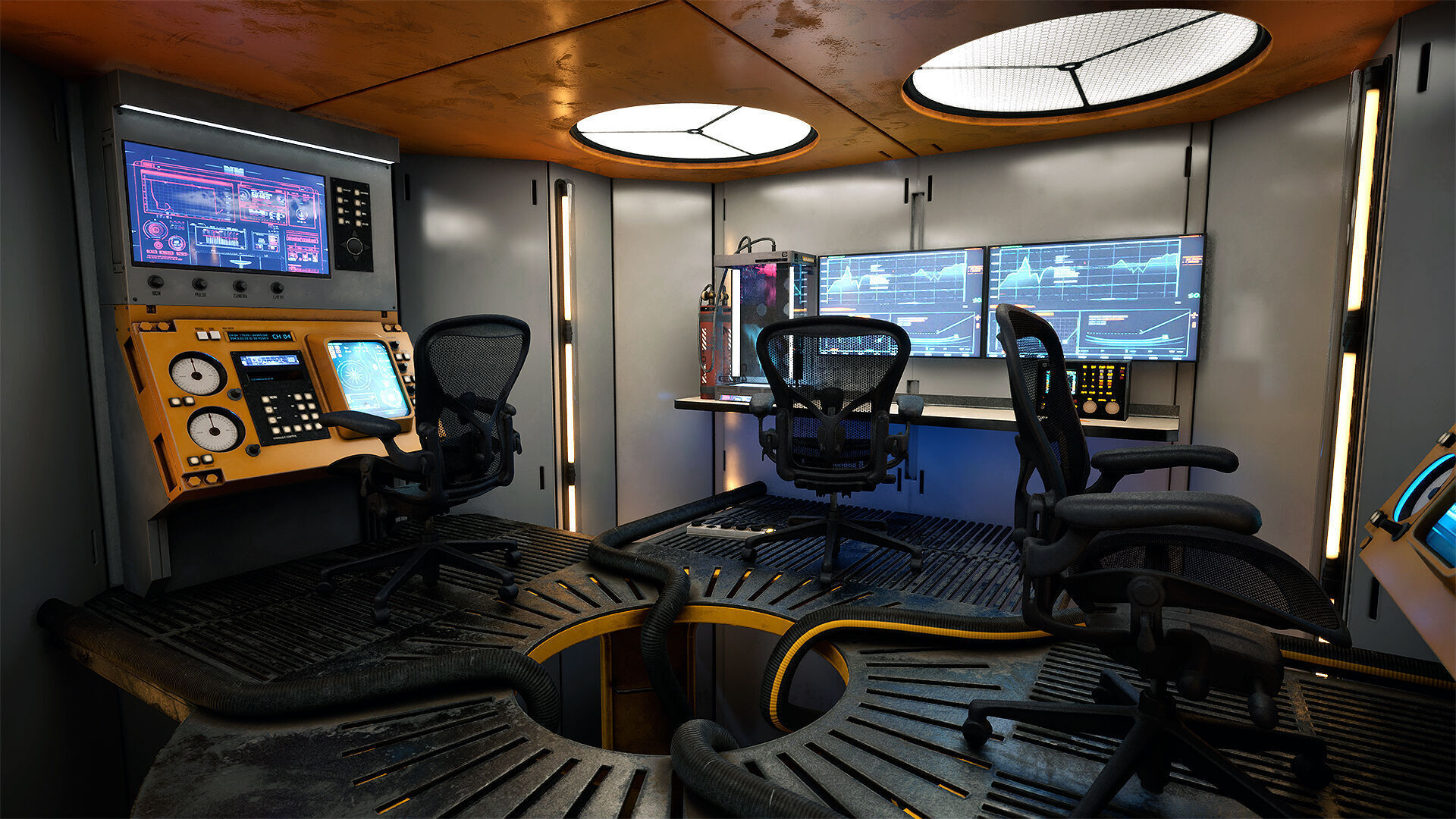 Deep Water Station Low-poly 3D model_18