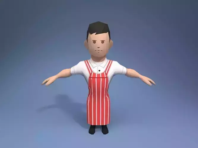 Butcher man in apron