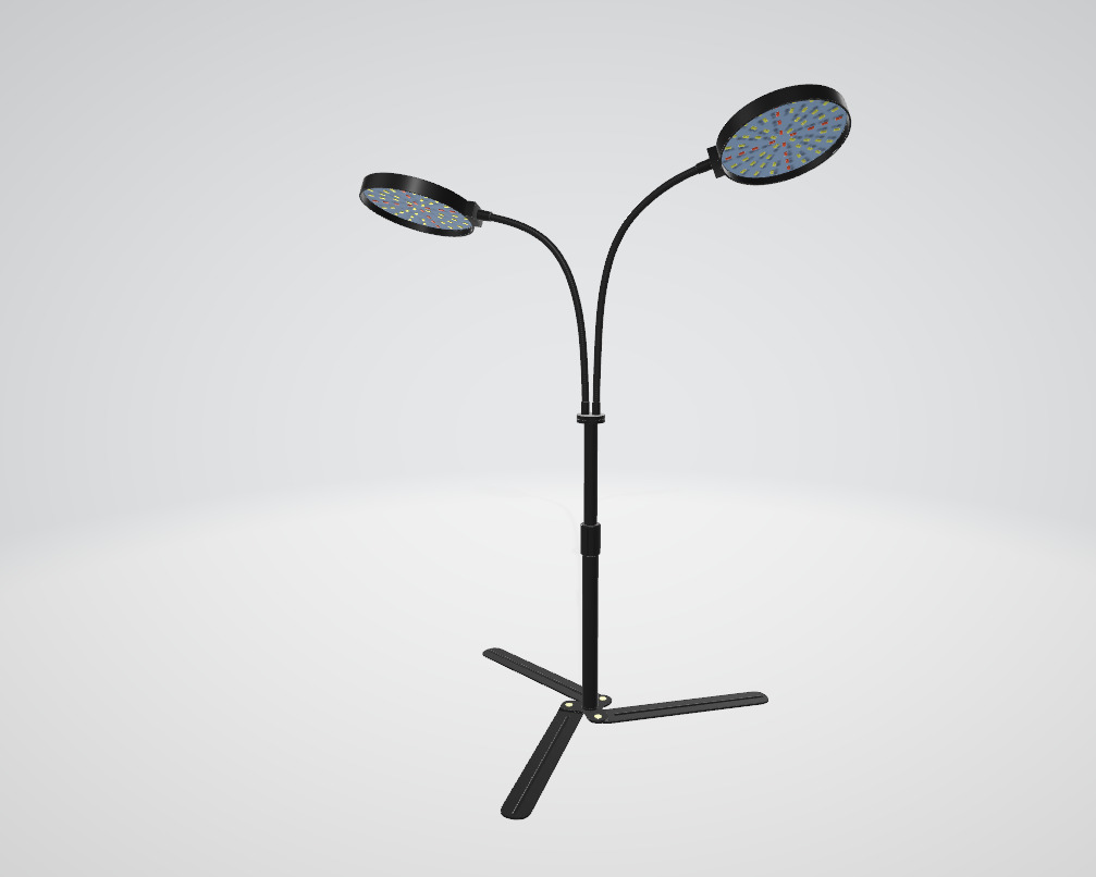 Indoor Plant Grow Light Low-poly 3D model_3