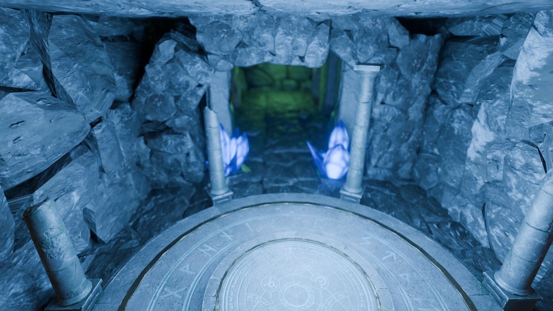 Rune Cave Low Poly Model EEVEE Free low-poly 3D model_3