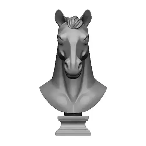 horse head bust