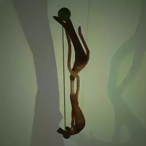 Wooden Bow Free low-poly 3D model