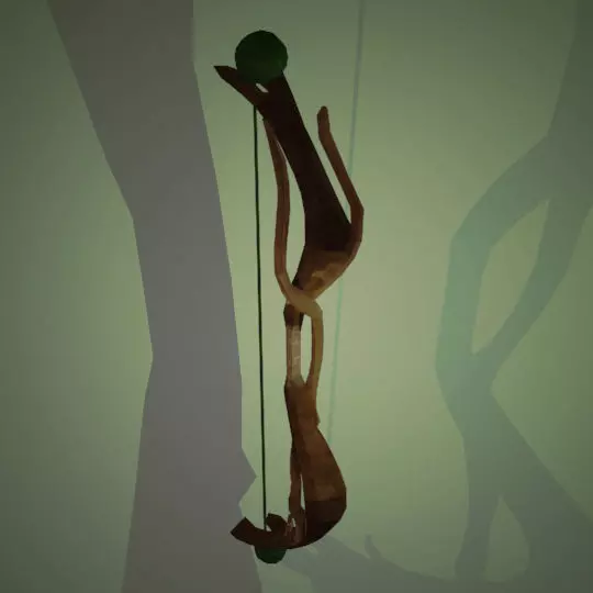 Wooden Bow Free low-poly 3D model_0