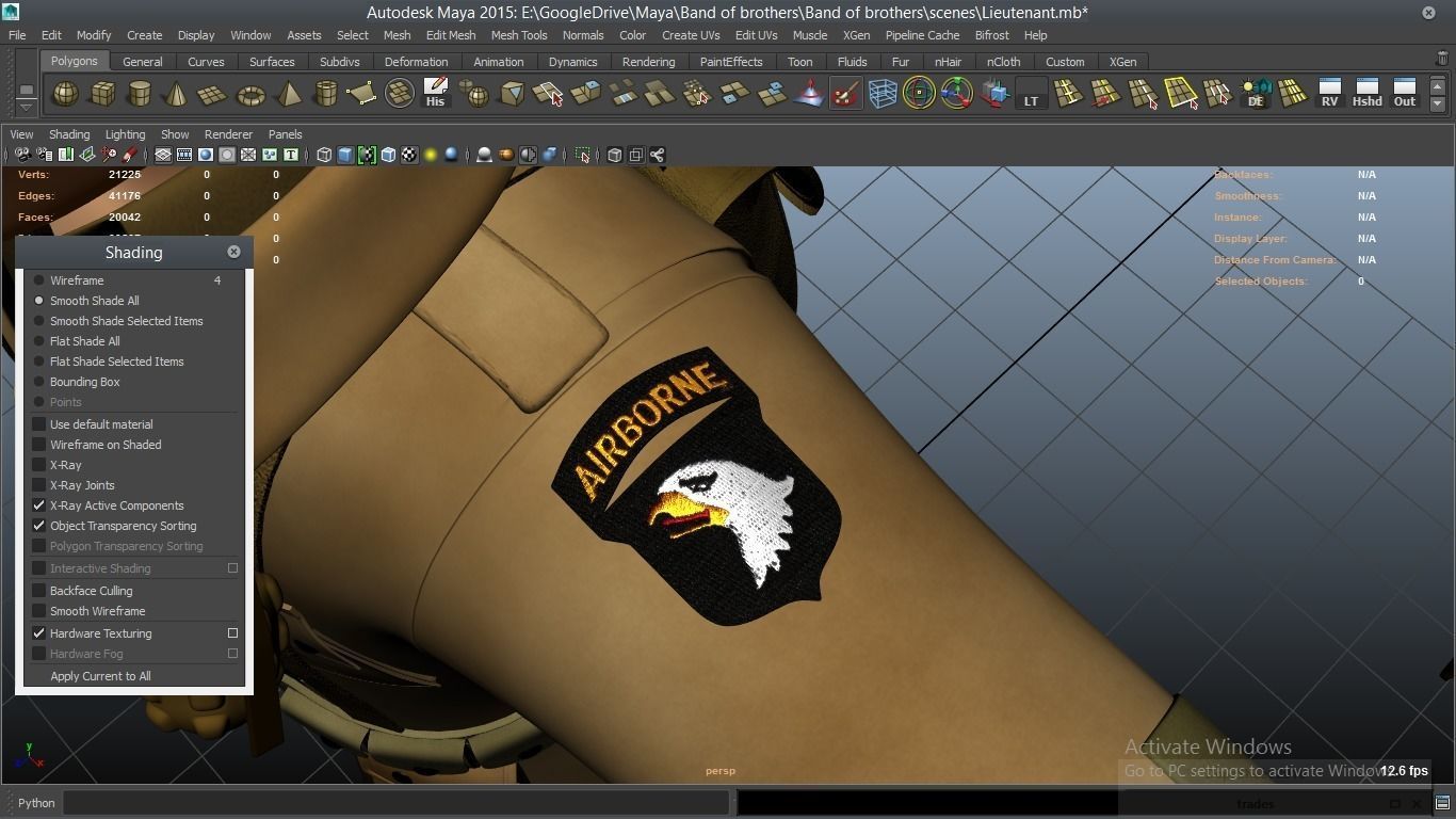 cartoon WW2 Character - Lieutenant 3D model_39