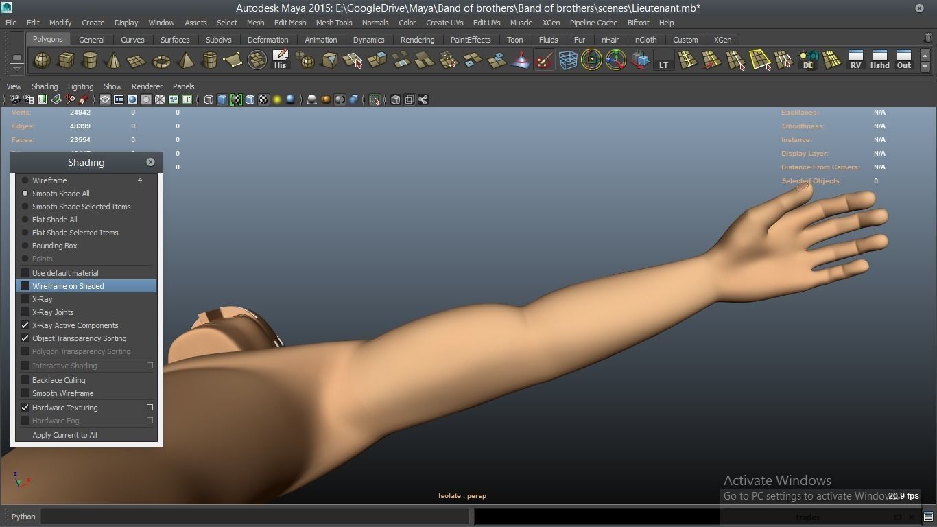 cartoon WW2 Character - Lieutenant 3D model_47