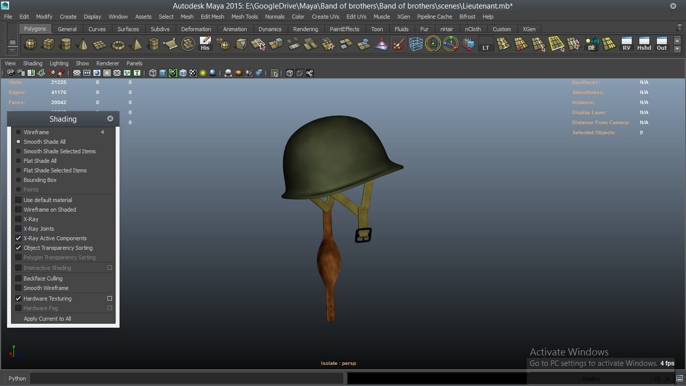 cartoon WW2 Character - Lieutenant 3D model_37