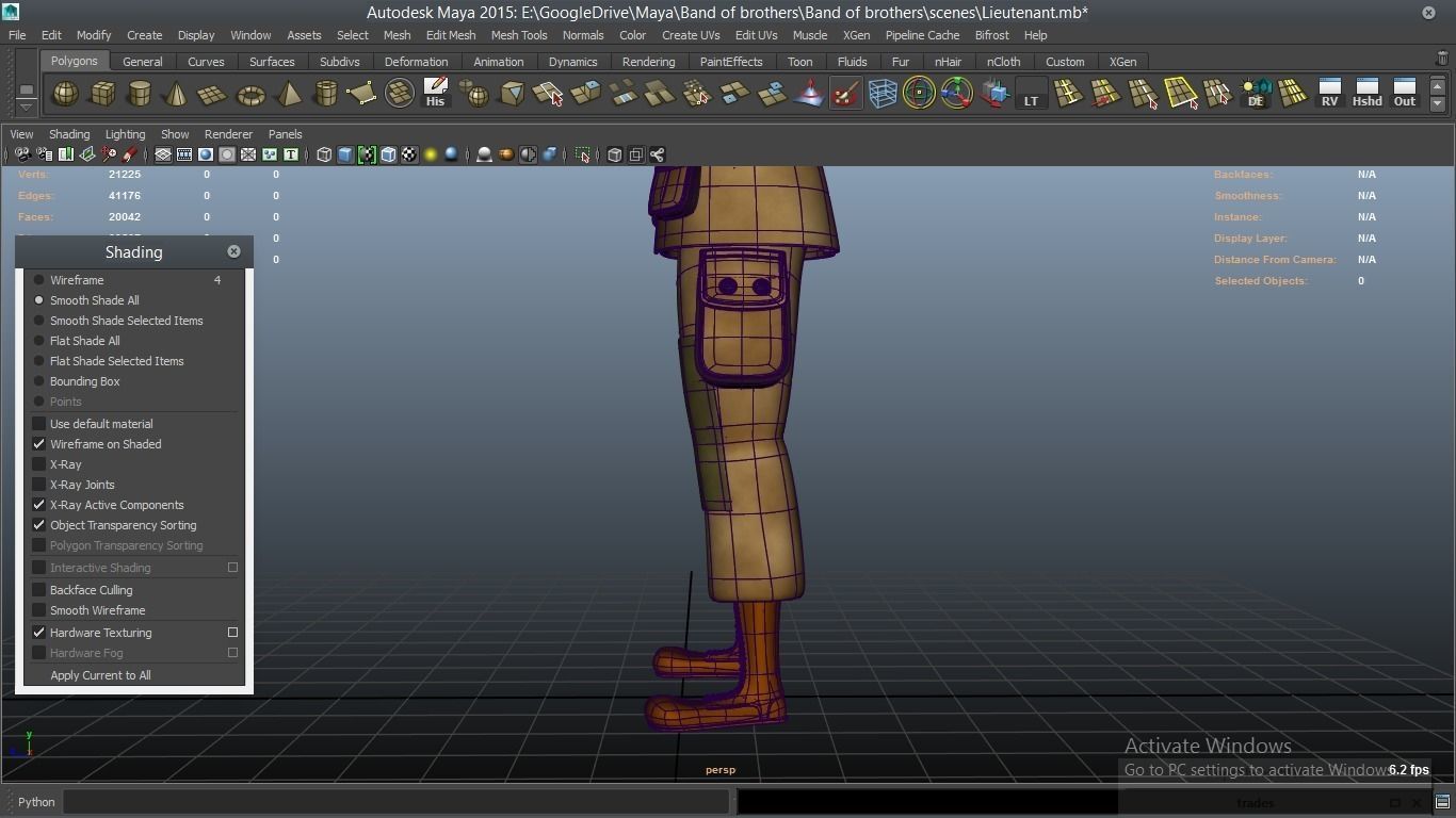 cartoon WW2 Character - Lieutenant 3D model_30