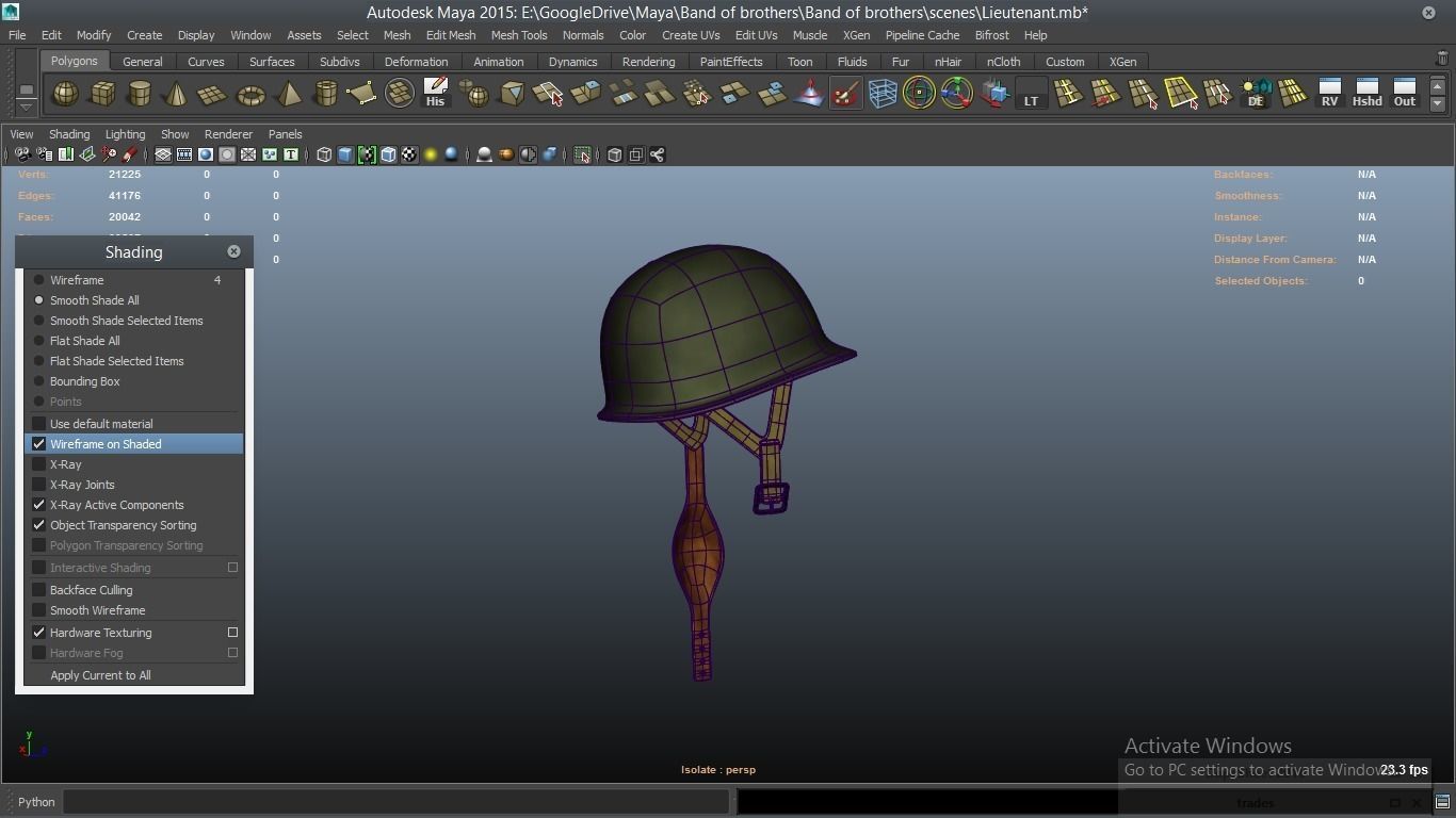 cartoon WW2 Character - Lieutenant 3D model_38