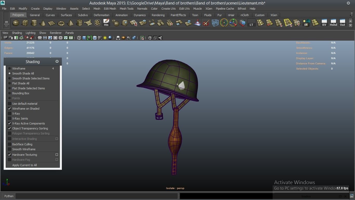 cartoon WW2 Character - Lieutenant 3D model_36