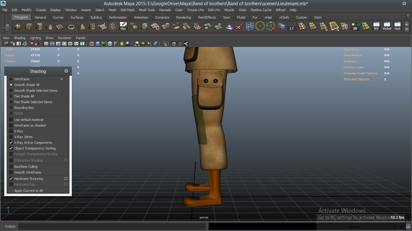 cartoon WW2 Character - Lieutenant 3D model_29