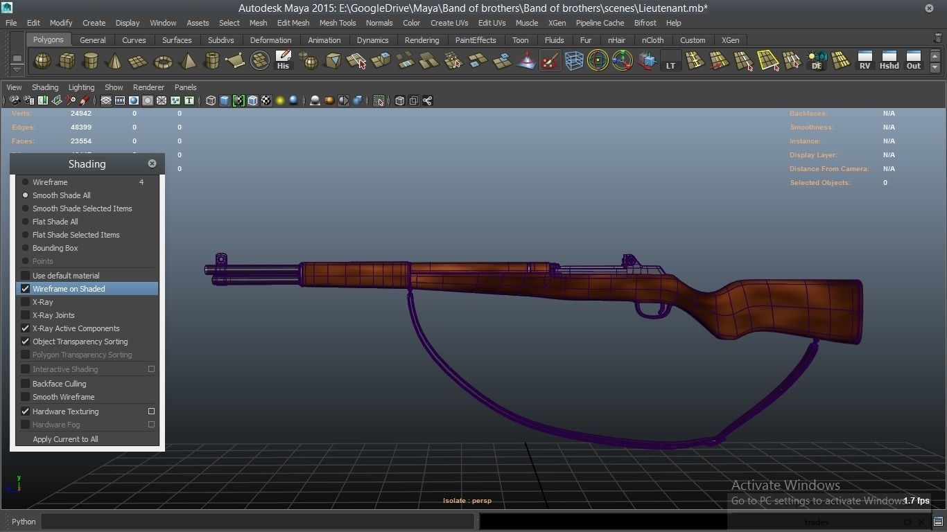 cartoon WW2 Character - Lieutenant 3D model_42