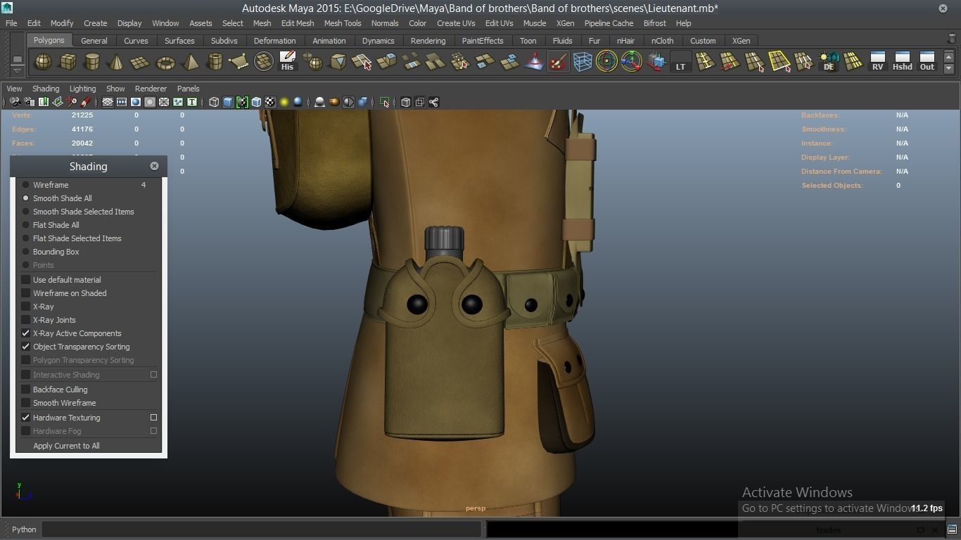 cartoon WW2 Character - Lieutenant 3D model_33