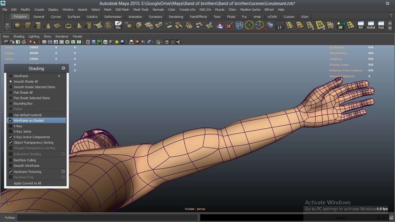 cartoon WW2 Character - Lieutenant 3D model_48