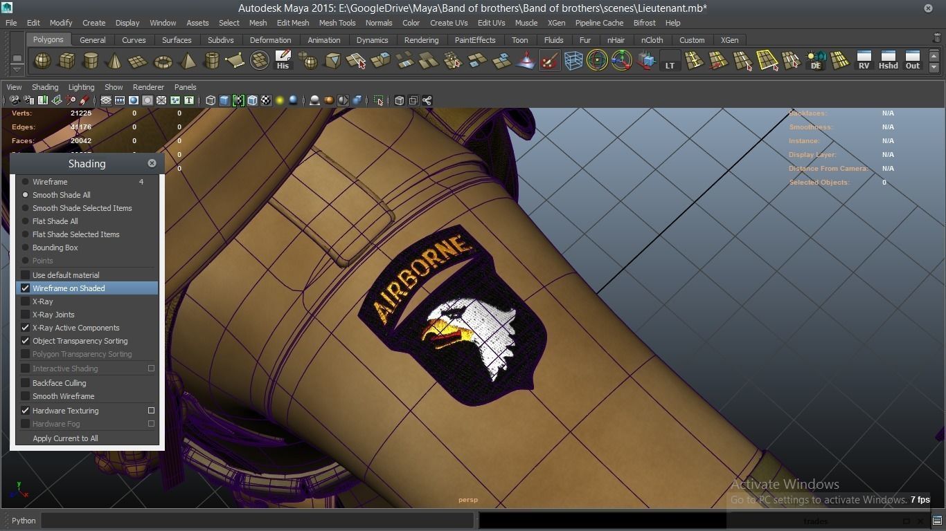 cartoon WW2 Character - Lieutenant 3D model_40