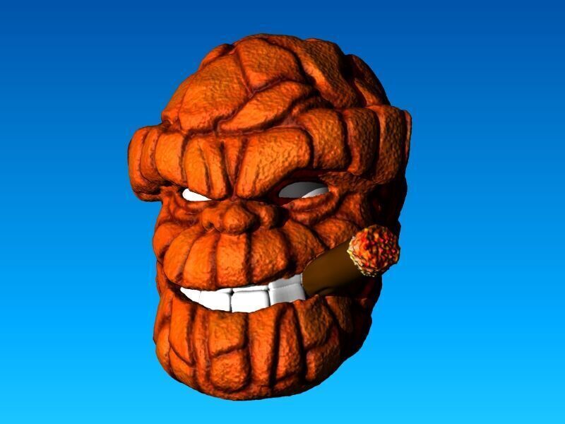 THE THING LA MOLE FANTASTIC FOUR CUSTOM ACTION FIGURE MARVEL 3D print model_3