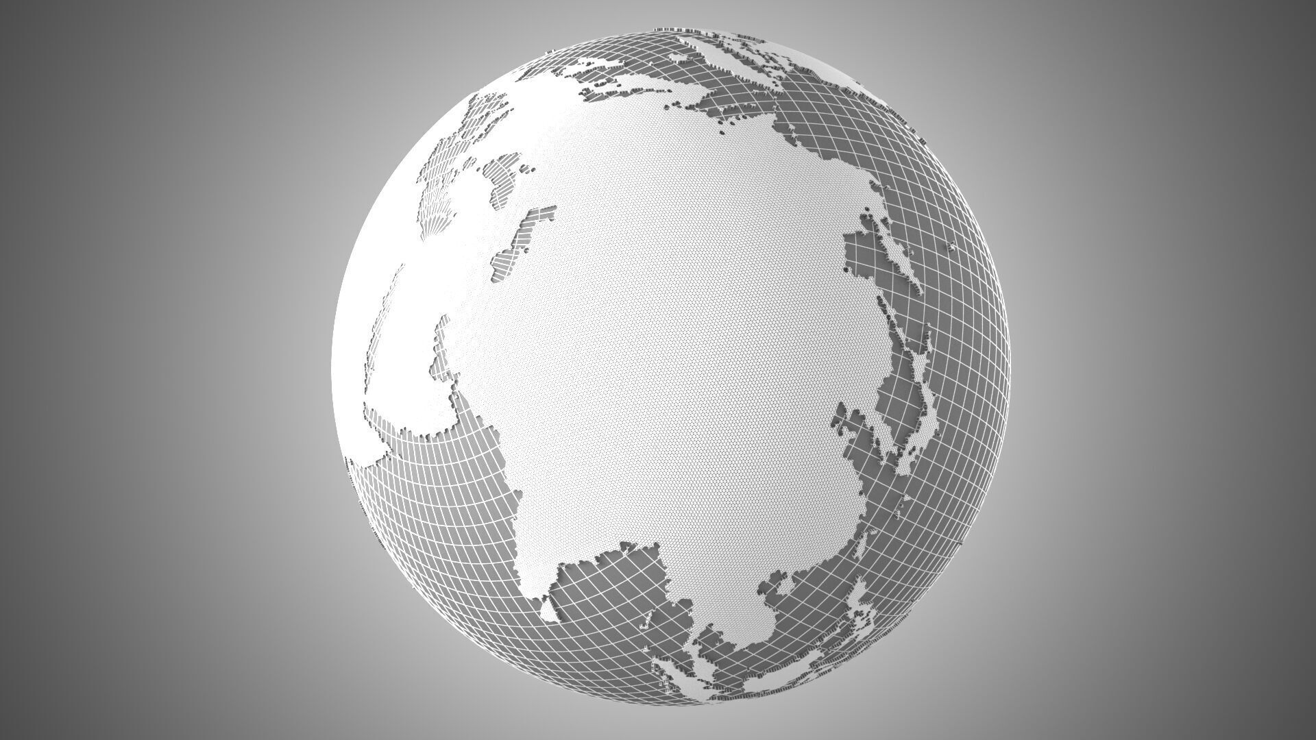 Solid Color Red Globe 3D model_8