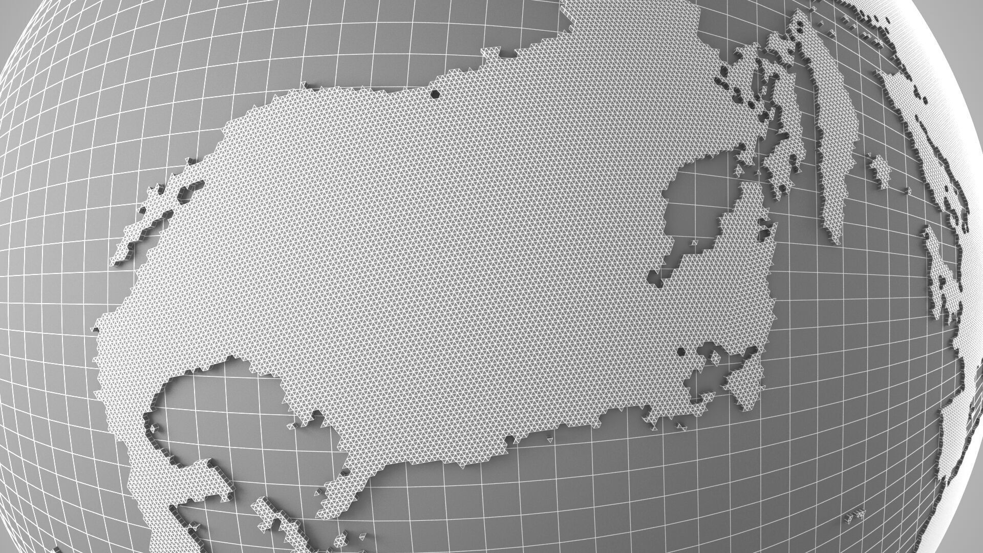 Solid Color Red Globe 3D model_10